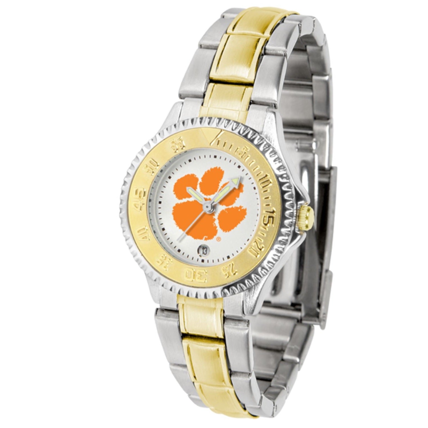 CLEMSON TIGERS LADIES TWO TONE COMPETITOR WATCH