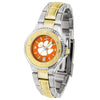 CLEMSON TIGERS LADIES ANOCHROME COMPETITOR TWO TONE WATCH