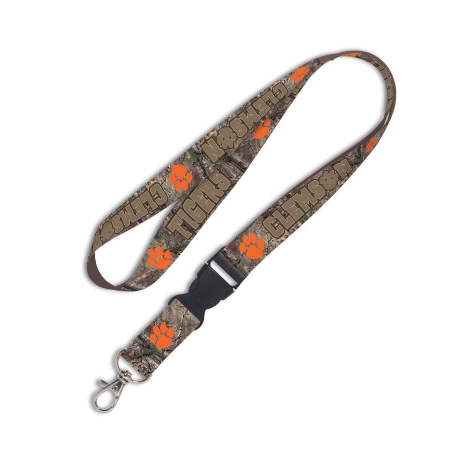 Clemson Tigers Camo Lanyard with Detachable Buckle