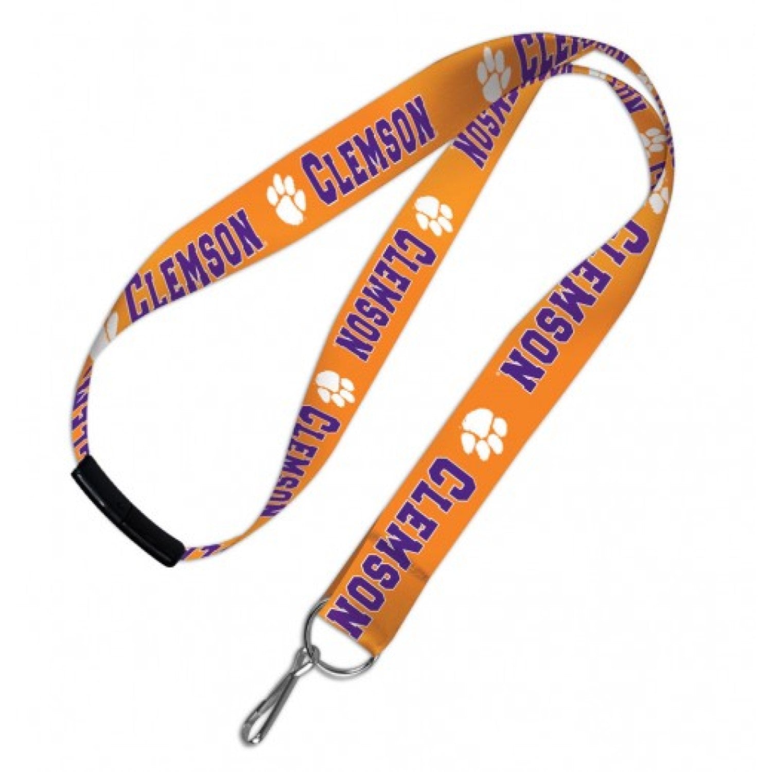 ORANGE CLEMSON LANYARD