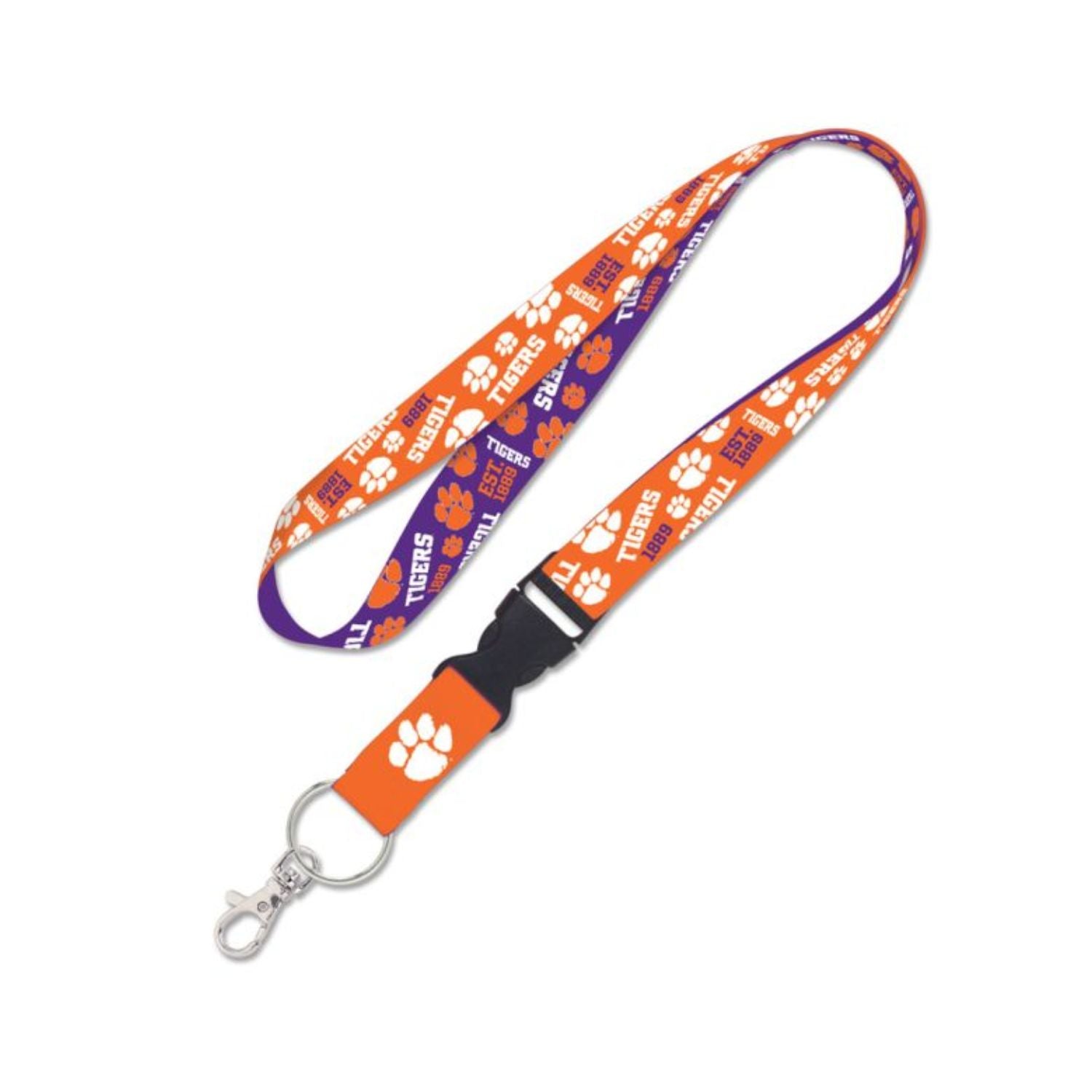 CLEMSON TIGERS SCATTERPRINT LANYARD