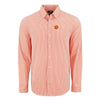 CLEMSON TIGERS C&amp;B ORANGE/WHITE WITH PAW BUTTONDOWN LONGSLEEVE