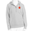 CLEMSON TIGERS GRAY LADIES 1/4 ZIP HOOD