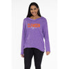 CLEMSON TIGERS PURPLE RIBBED BAILEY PULLOVER