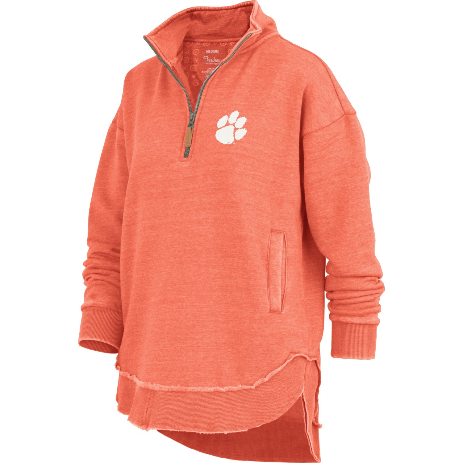 CLEMSON TIGERS ORANGE NORTHFORK 1/4 ZIP PULLOVER