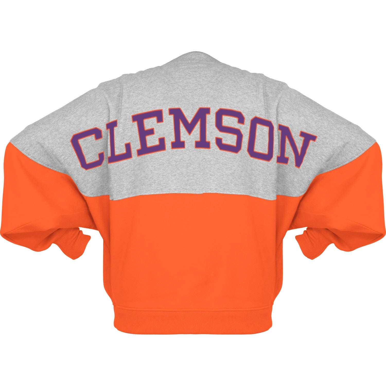 CLEMSON TIGERS GRAY AND ORANGE CUMBERLAND LADIES CREW