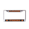 CLEMSON TIGERS CARBON FIBER TAG FRAME