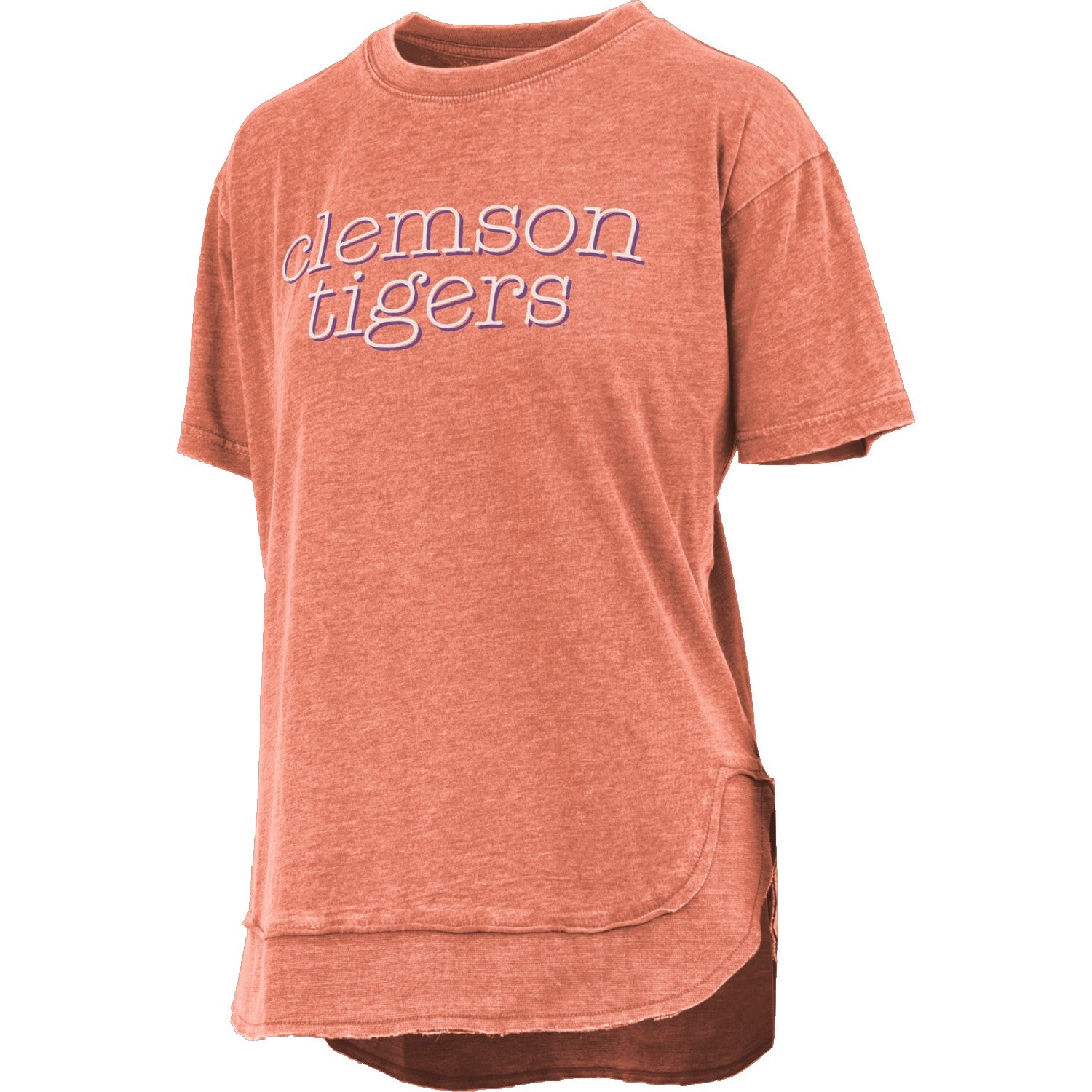 ORANGE CLEMSON TIGERS LADIES PONCHO TEE