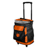 Clemson Orange and Black Rolling Cooler With Extending Handle