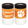 CLEMSON TIGERS SWIRL METAL CAN KOOZIE