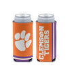 CLEMSON TIGERS STRIPE SLIM CAN COOLIE