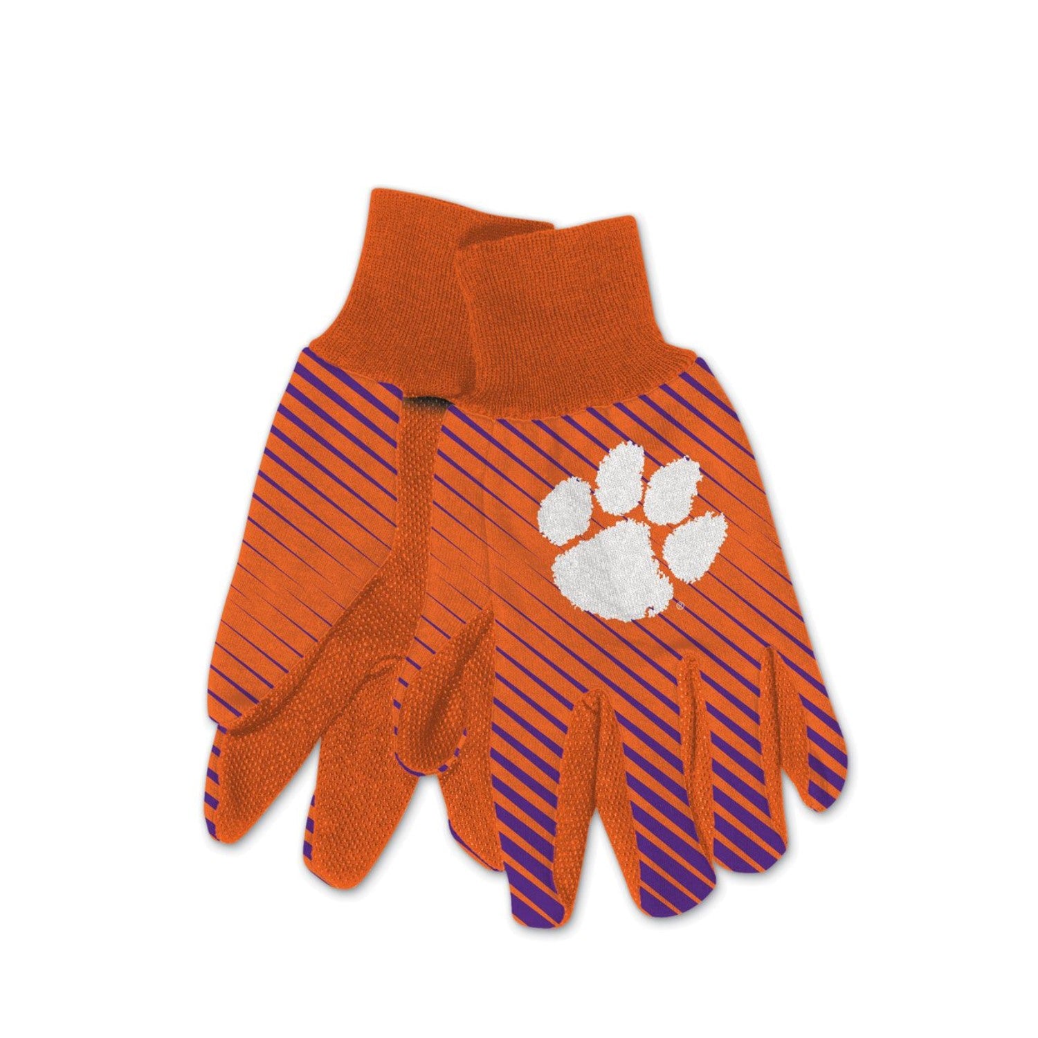 Clemson Tigers Orange and Purple Utility Gloves