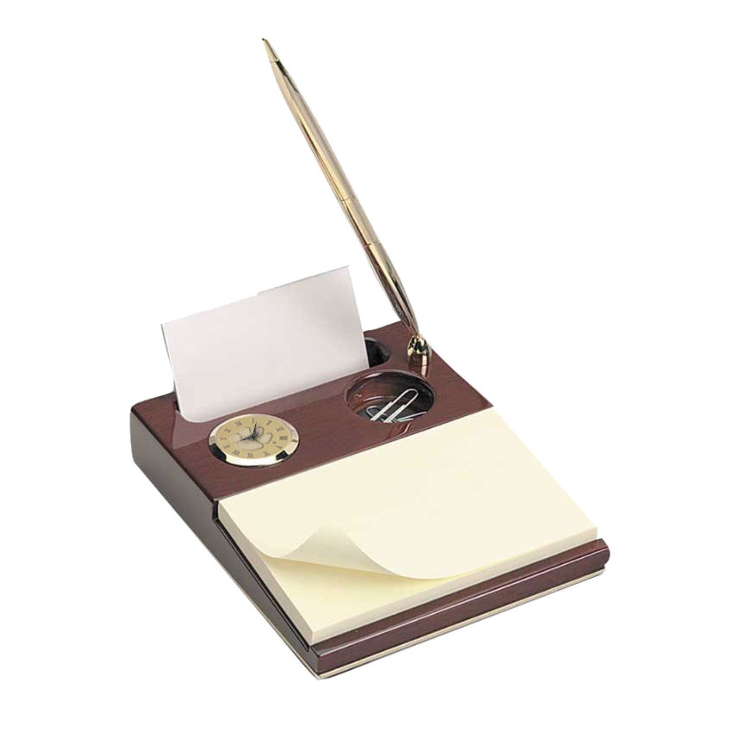 CLEMSON TIGERS WOOD DESK SET