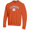 ORANGE CLEMSON ARCH ABOVE PAW CHAMPION FLEECE CREW