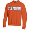 ORANGE CLEMSON CHAMPION FLEECE CREW