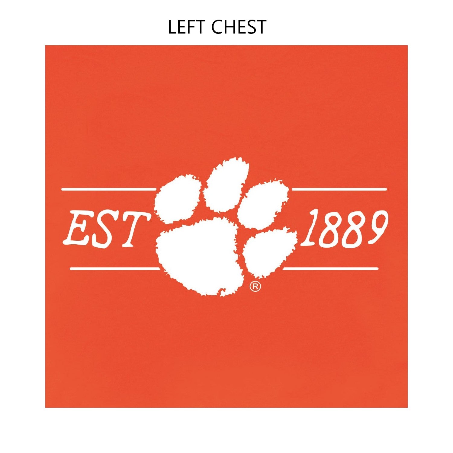 ORANGE CLEMSON TIGERS BANDANA LAB T-SHIRT