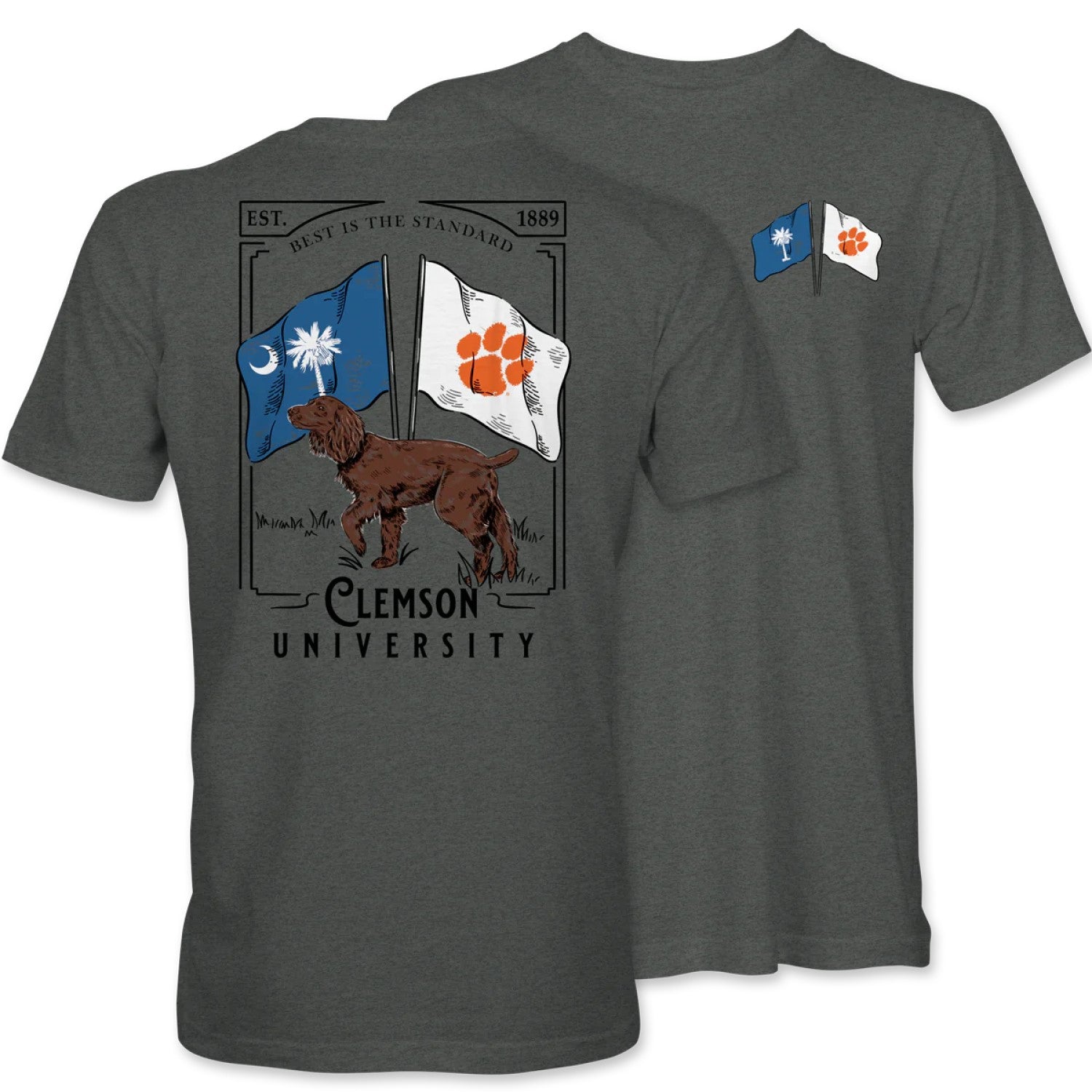 CLEMSON TIGERS BOYKIN FLAGS T-SHIRT