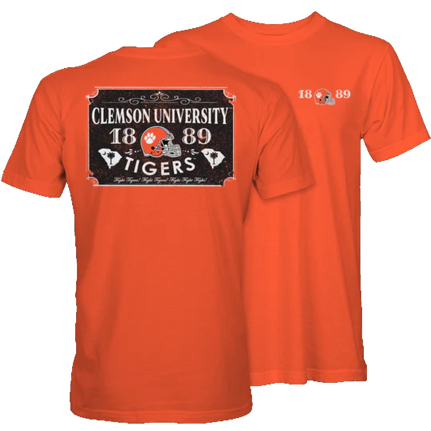 CLEMSON TIGERS 1889 HELMET T-SHIRT