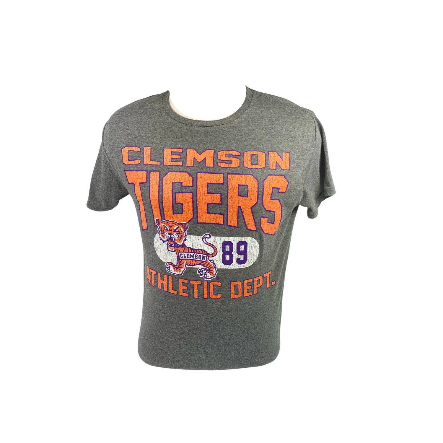 GRAY CLEMSON TIGERS ATHLETIC DEPT. SUPER SOFT T-SHIRT