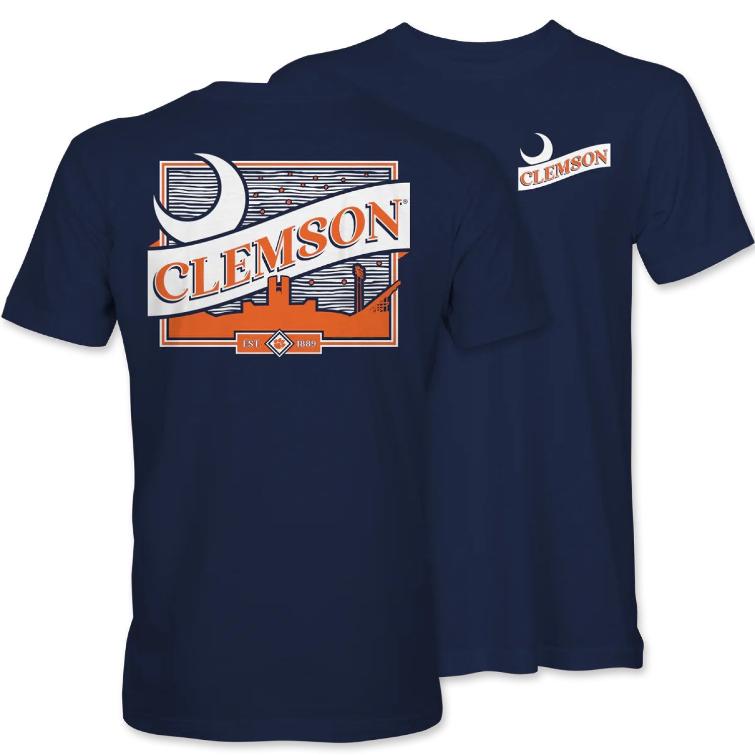CLEMSON TIGERS MOON T-SHIRT