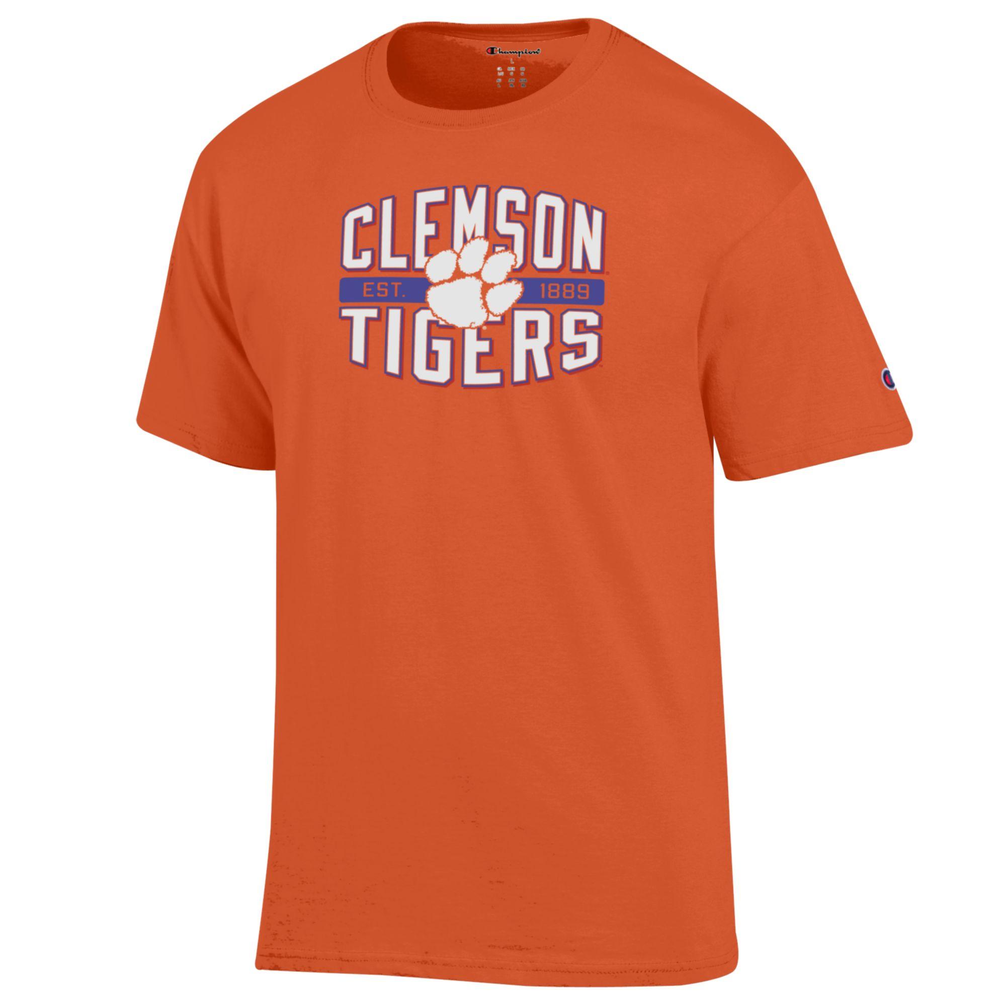 CLEMSON TIGERS ORANGE EST. 1889 TEE