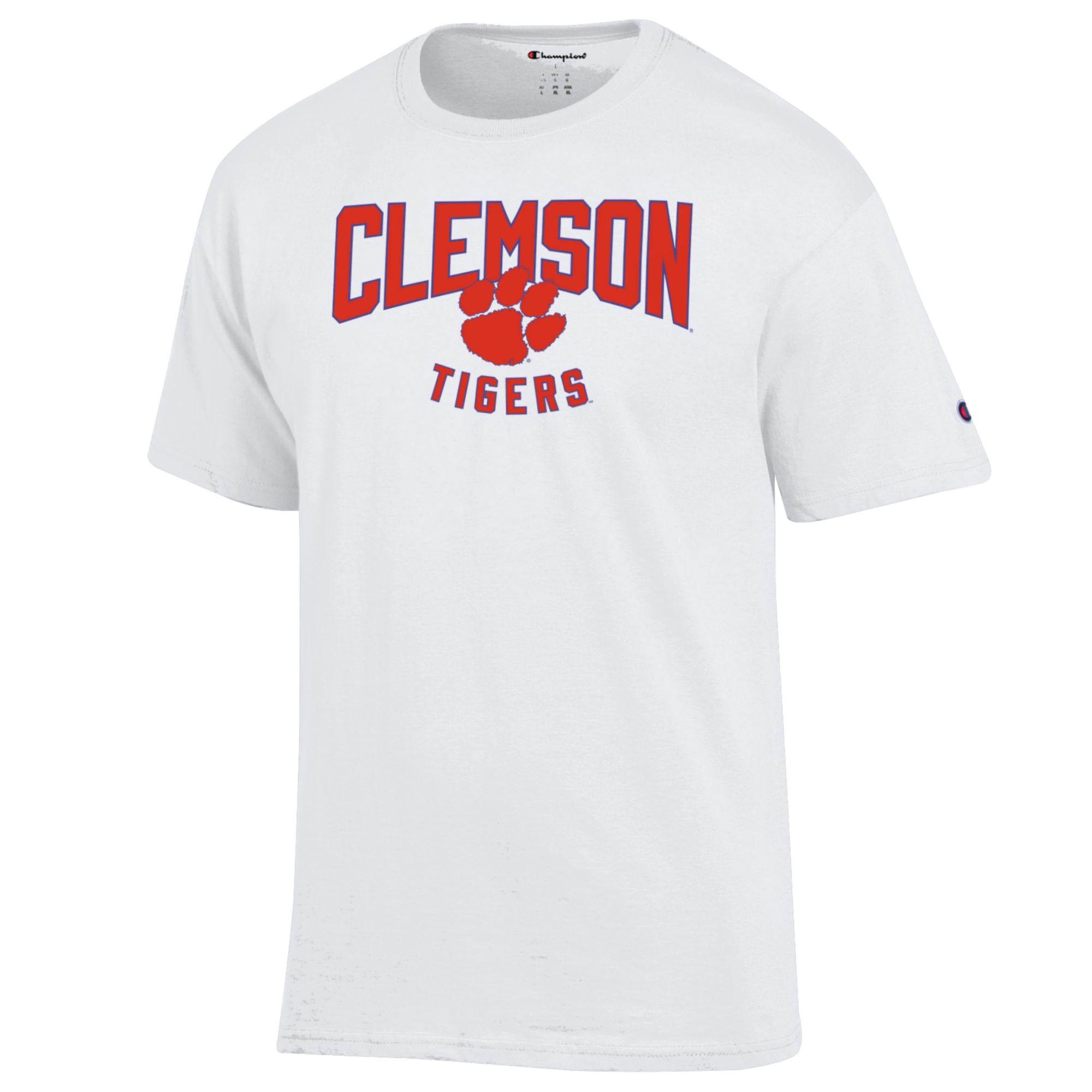 CLEMSON TIGERS WHITE PAW TEE