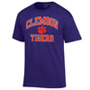 CLEMSON TIGERS PURPLE ARCH WITH PAW TEE