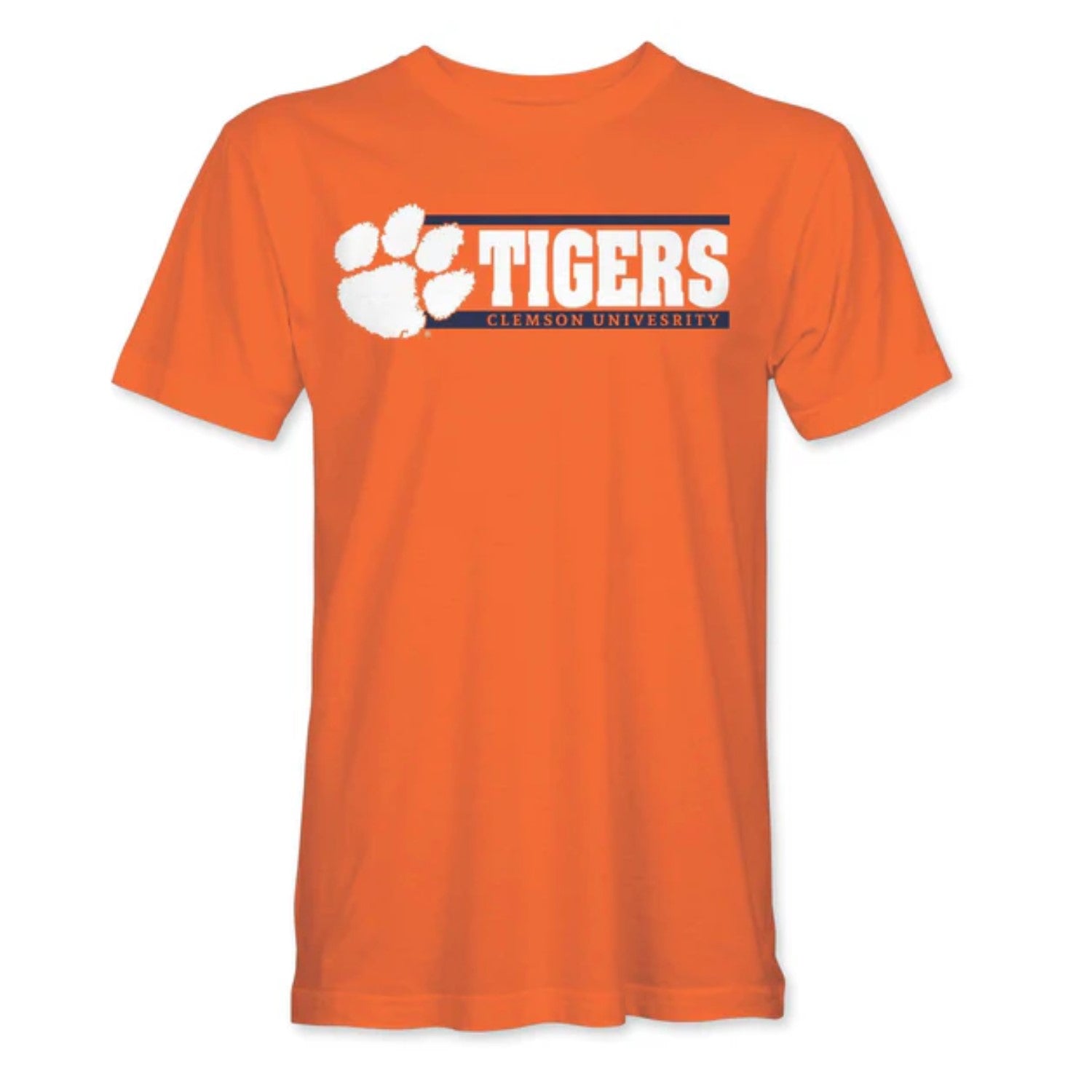CLEMSON TIGERS ORANGE DOUBLE BAR TIGERS TEE