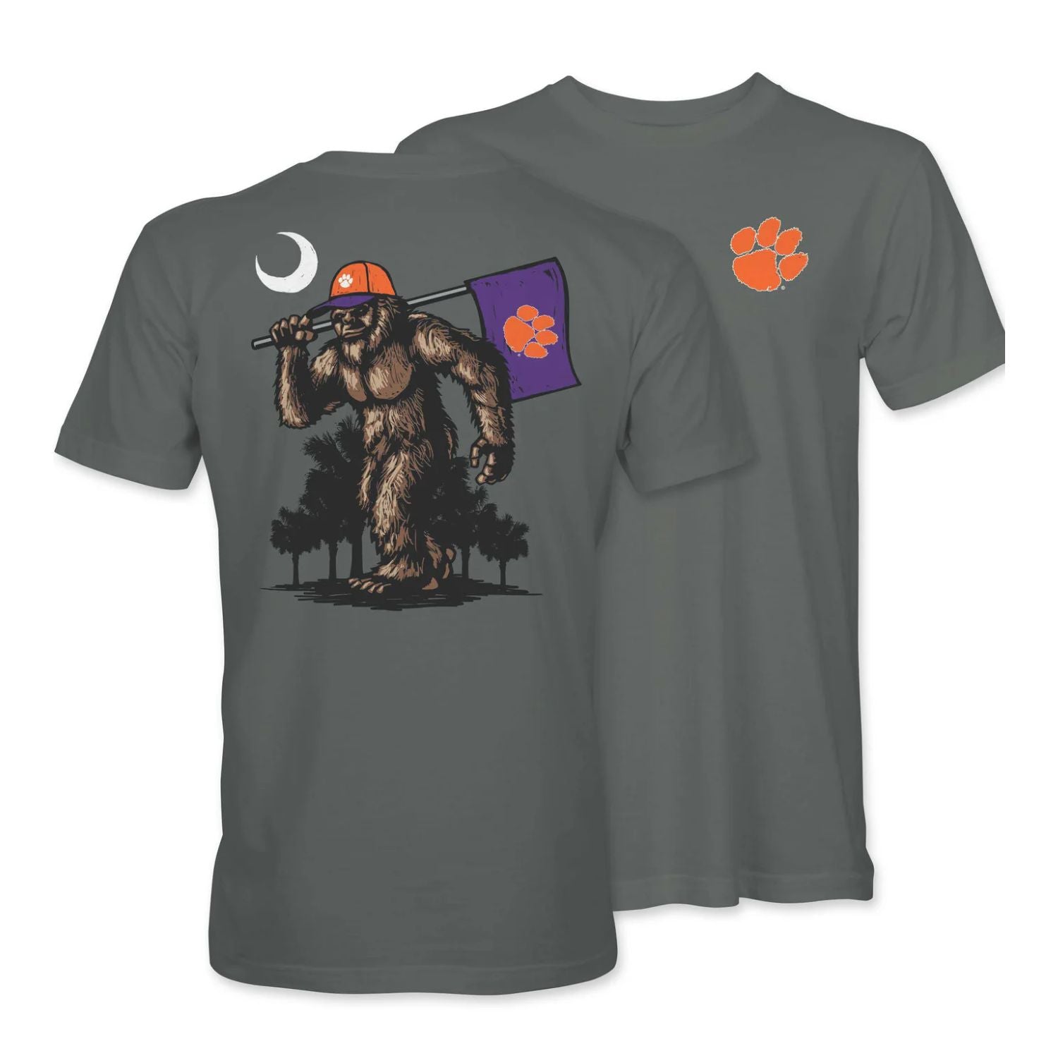 CLEMSON TIGERS GRAY YETI TEE