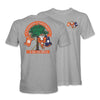 CLEMSON TIGERS GREY CROSSED FLAGS TEE