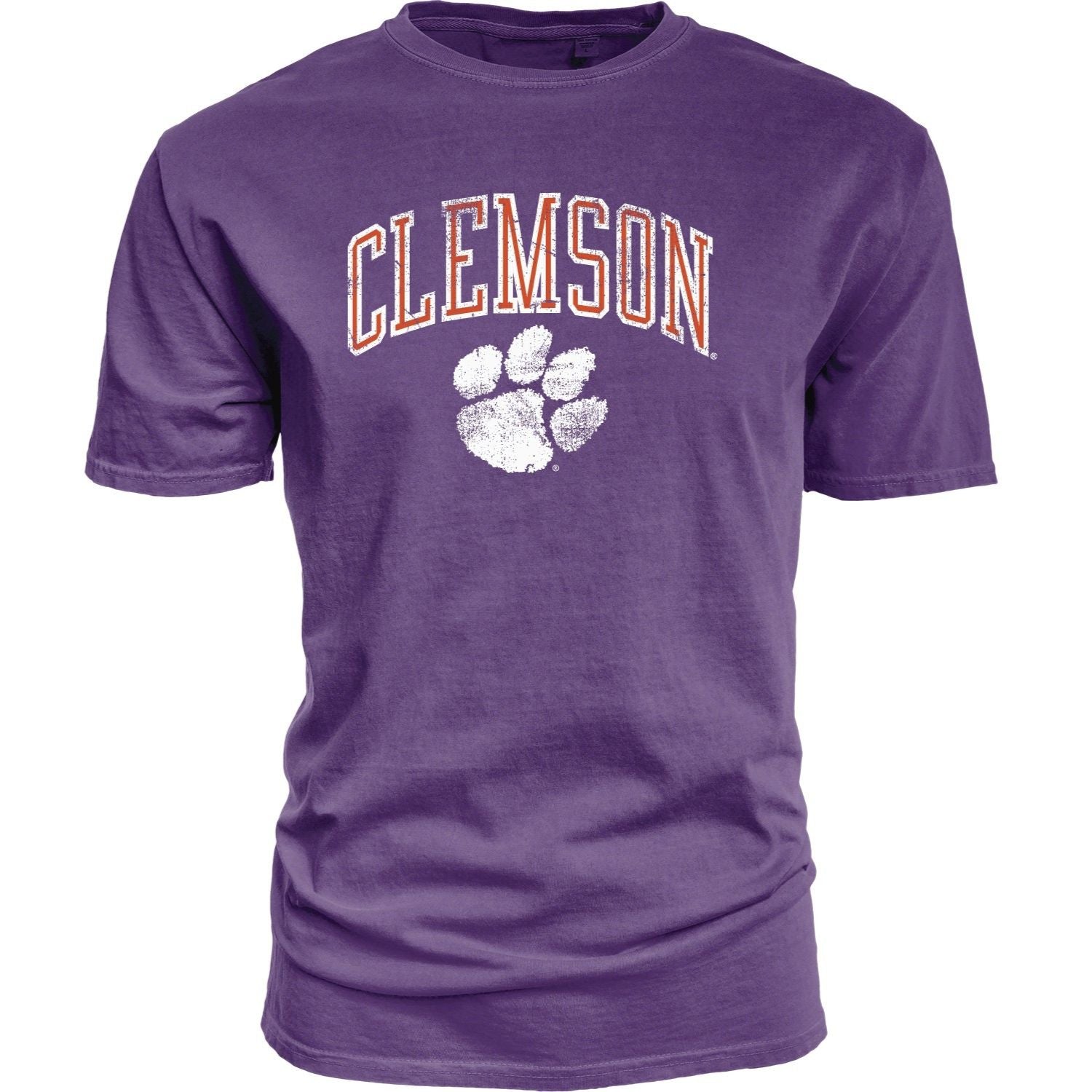 CLEMSON TIGERS PURPLE CLEMSON ARCH PAW TEE