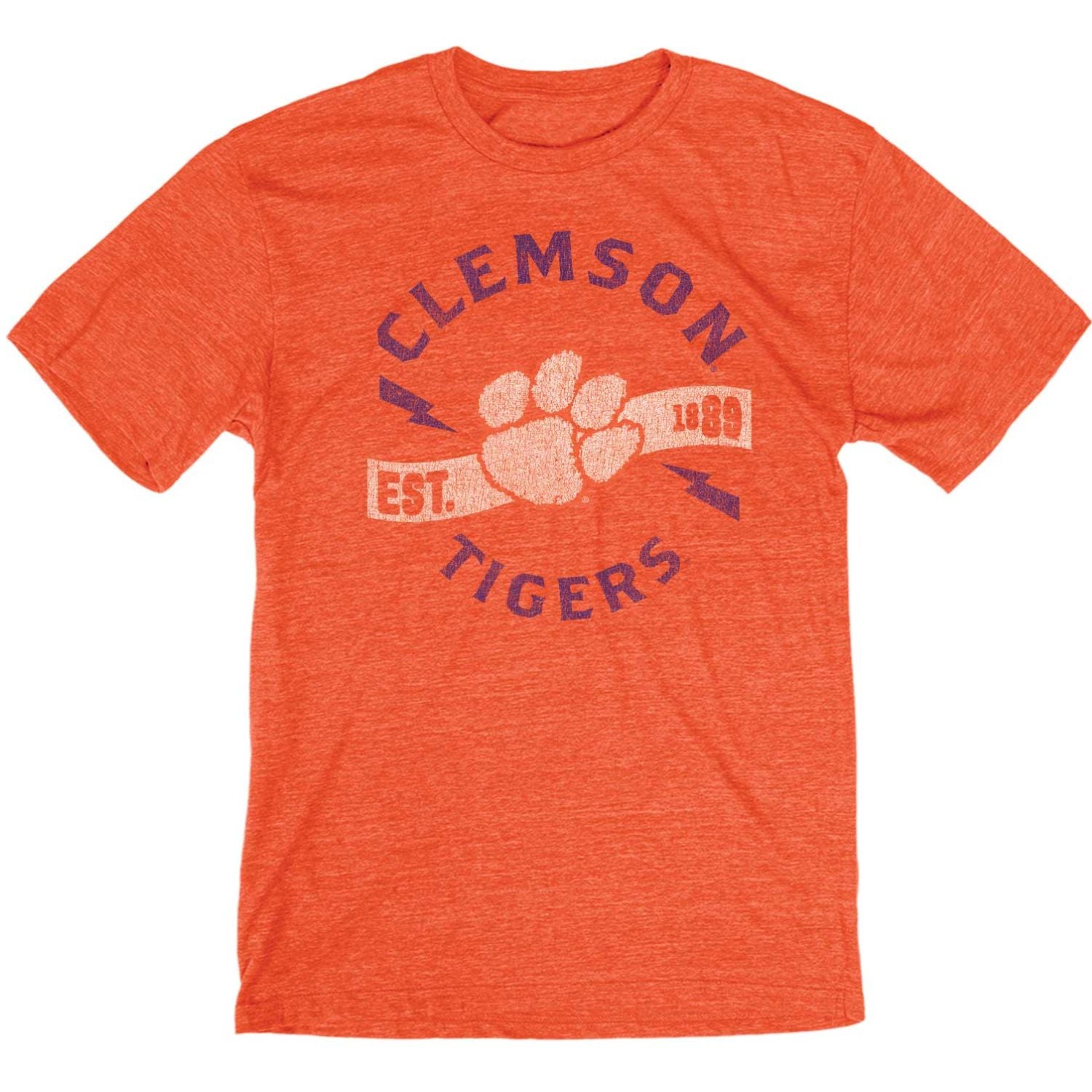 CLEMSON TIGERS ORANGE BOLT TEE