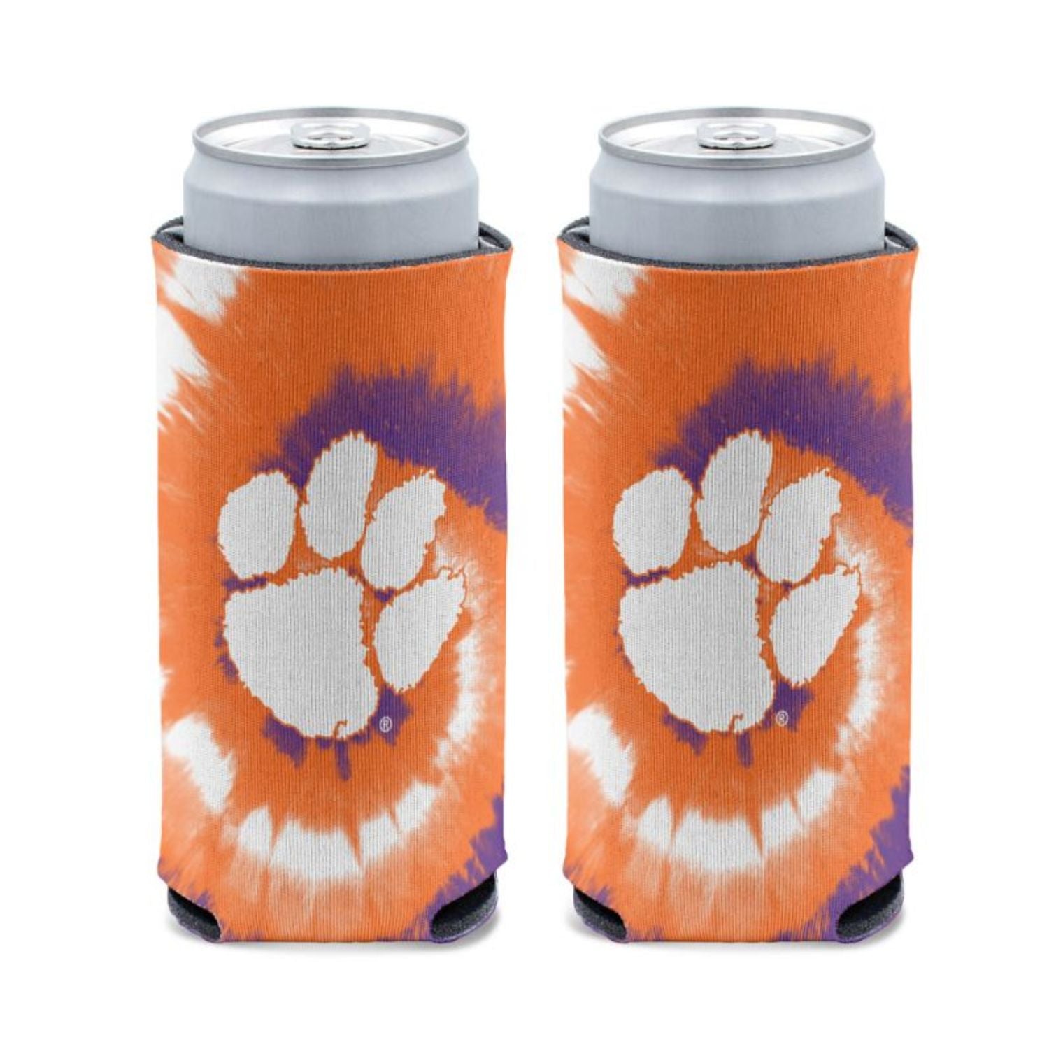 CLEMSON TIGERS TIE DYE SLIM CAN KOOZIE