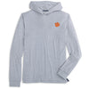 CLEMSON TIGERS GRAY TALON HOODED TEE BY JOHNNIE-O