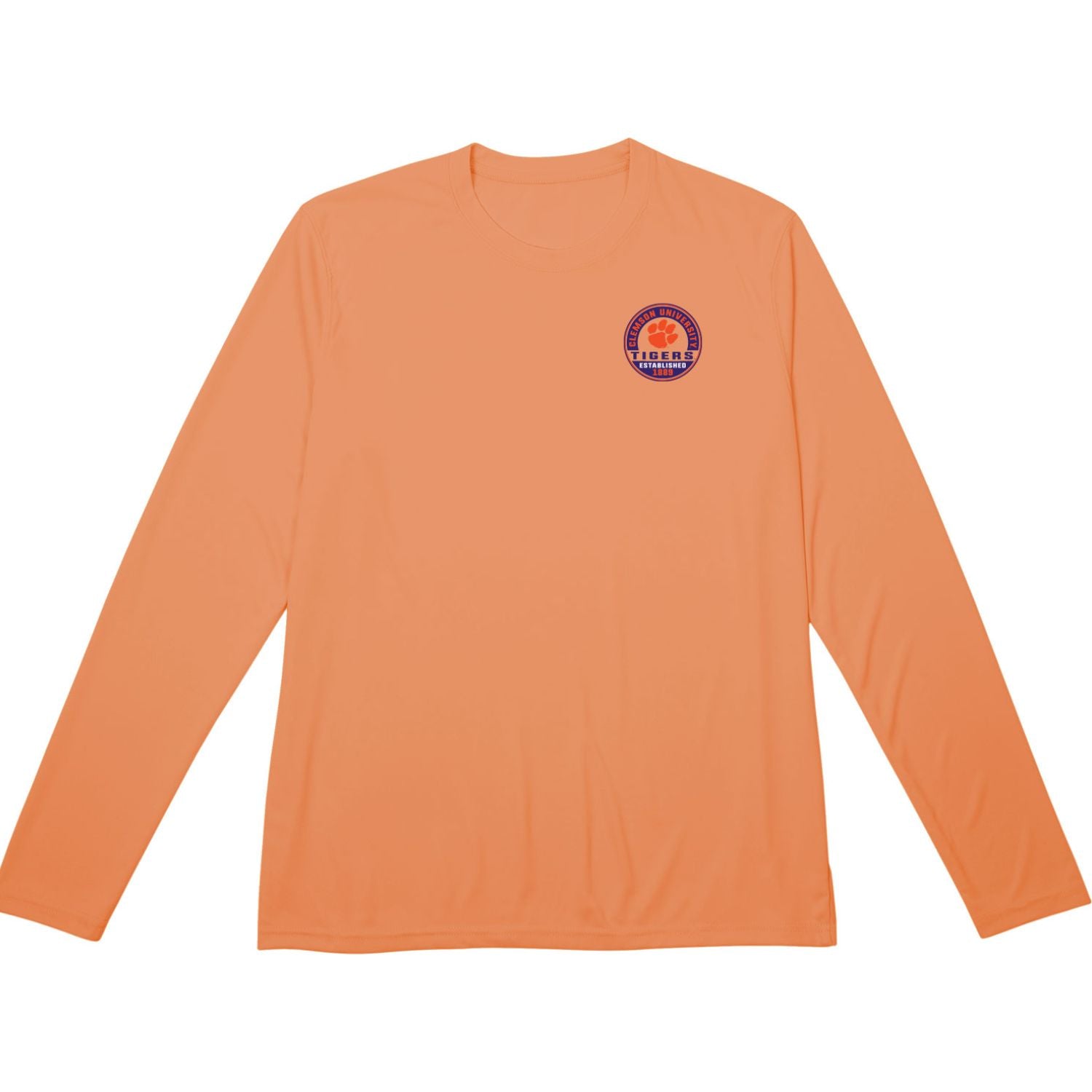 CLEMSON TIGERS ORANGE SPACE LONGSLEEVE TEE