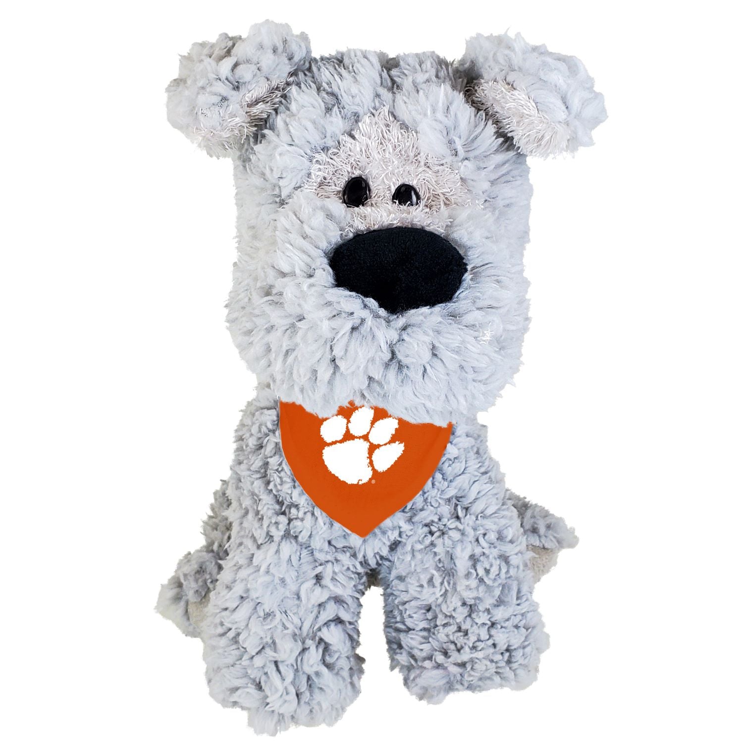 CLEMSON STUFFED SCHNAUZER WITH BANDANA