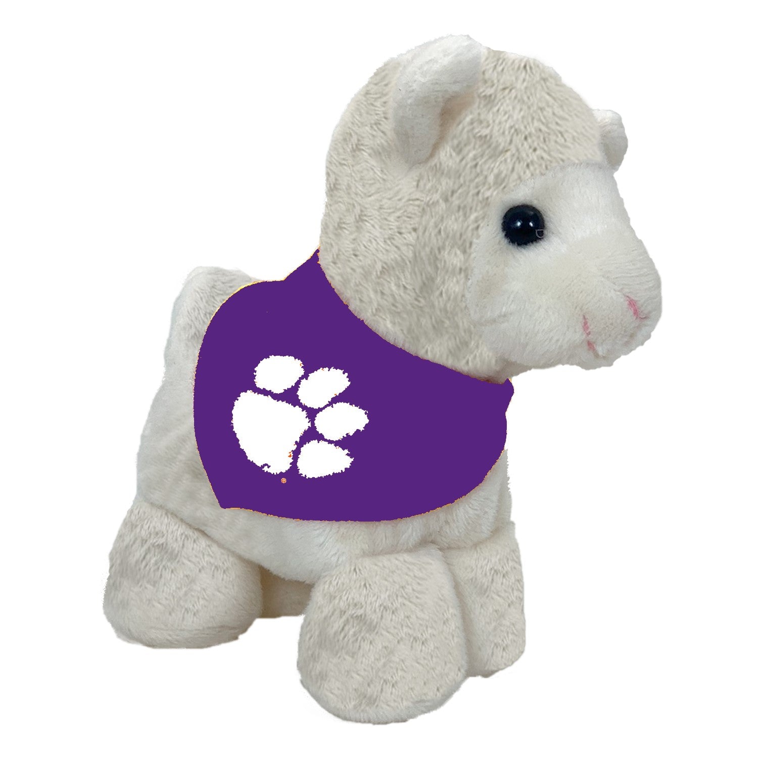 CLEMSON STUFFED SHORT STACK LLAMA WITH BANDANA