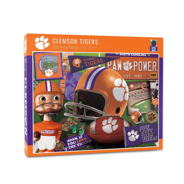 CLEMSON TIGERS RETRO SERIES 500PC PUZZLE - Clemson Tiger Traditions