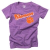 PURPLE CLEMSON CURSIVE TODDLER T-SHIRT