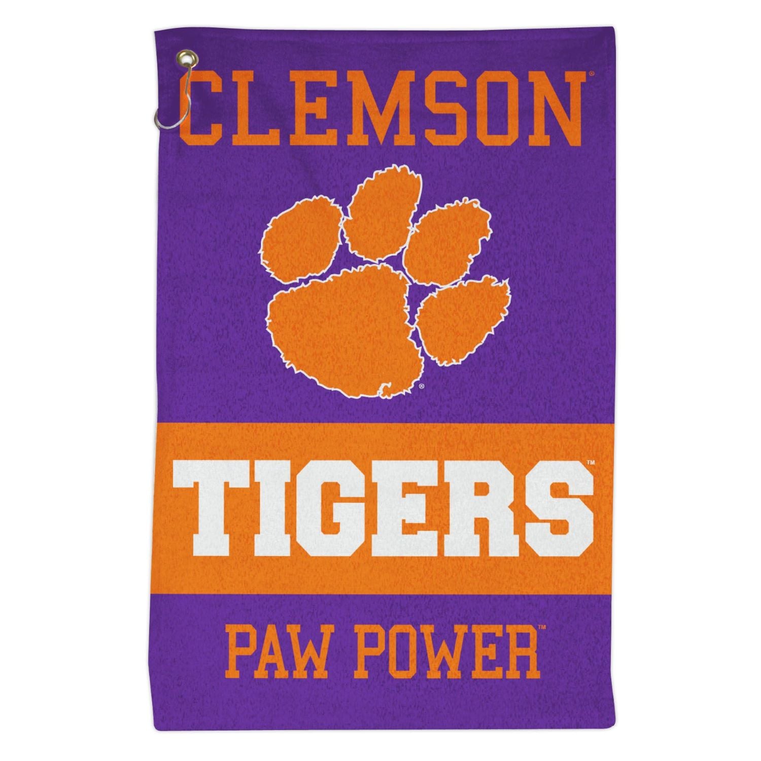 Clemson Tigers 16x25 Paw Power Spirit Towel