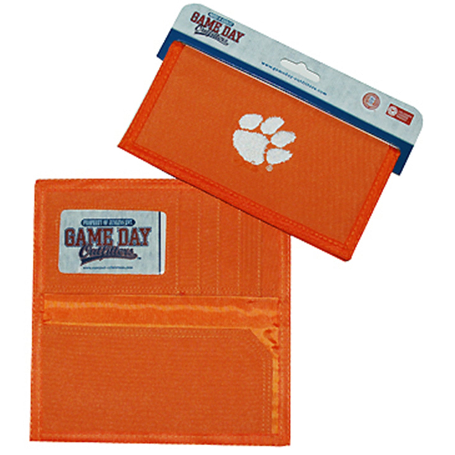 CLEMSON TIGERS PAW WALLET CHECKBOOK