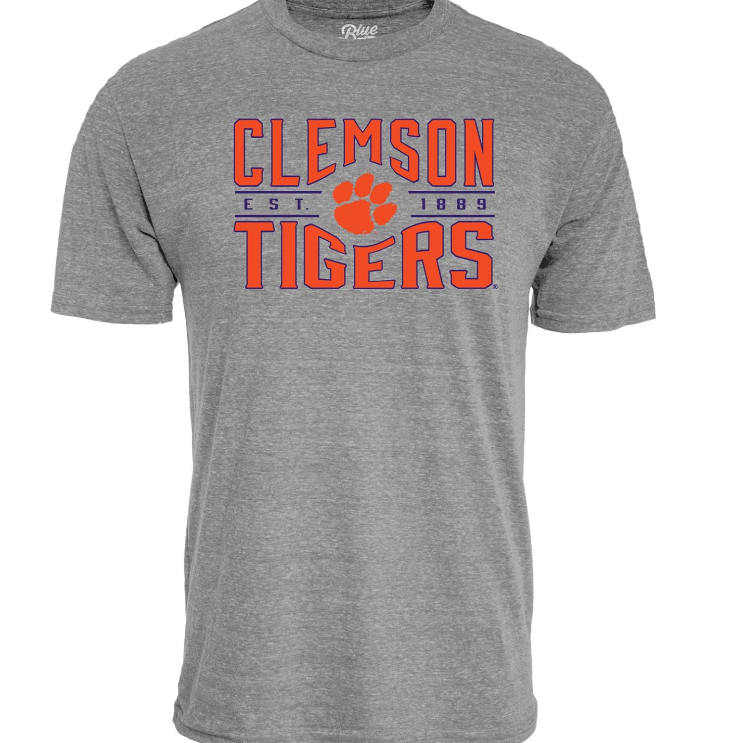 CLEMSON TIGERS GRAY YOUTH TIGERS PAW TEE