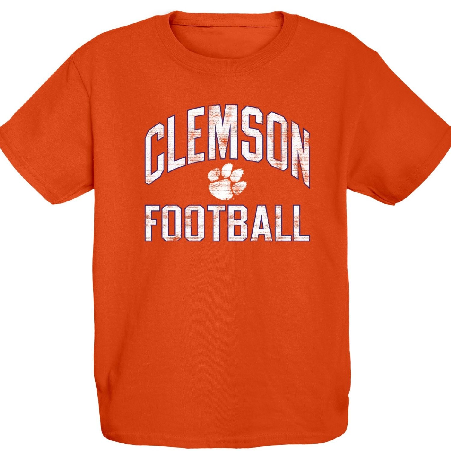 CLEMSON TIGERS ORANGE YOUTH FOOTBALL TEE