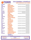 Printable 2024 Clemson Tigers Baseball Schedule