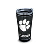 20oz Clemson Blackout Stainless Steel Tervis Tumbler with Lid