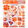 Clemson University Sticker Sheet Decals