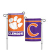 CLEMSON TIGERS TWO SIDED GARDEN FLAG