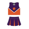 CLEMSON TIGERS ORANGE AND PURPLE YOUTH CHEER OUTFIT