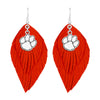 CLEMSON TIGERS BOHO BABE WITH CHARM EARRINGS