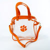 CLEMSON TIGERS CLEAR CARRYALL TOTE